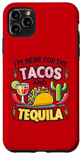 Coque pour iPhone 11 Pro Max Tacos Tequila et Poivrons Fiesta Cactus & Fun
