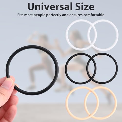 Image of 6 Pcs Silicone Patella Band Knee Band Tendon Support Strap for Sport Brace Basketball Running Hiking Soccer Pain Relief Stabilizer Men Women Stabilization