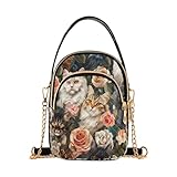 Dimensions : ce sac à bandoulière pour femme mesure 15 x 8 x 21 cm, longueur de la chaîne est de 66 cm. La chaîne est une sangle en cuir amovible pour une utilisation facile.