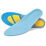 Plantilla Unisex Transpirable con Absorción de Impactos, Soporte Elástico para eldel Pie, Almohadilla Deportiva con TPE Multifuncional, Envoltura para el Talón en Forma de U, (S)