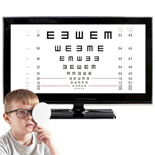 WDDEYYDS Multi-Function Digital Eye Exam System, 18.5/21.5 Inch LED Visual Acuity Chart with Remote Control, CE Certified Optometric Equipment for Schools, Hospitals, and Eye Care Clinics 18.5in