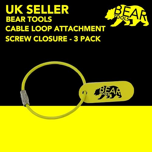 BearTOOLS Cable Loop Attachment, Wire Tool Loop Tail, Wire Key Chain, Key Ring Loop With Screw Gate - Image 4