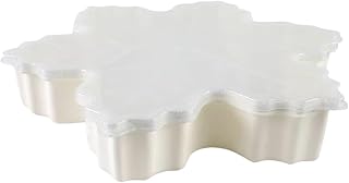Christmas Snack Covered Serving Tray | Christmas Snack Box Container | Gingerbread Man Holiday Serving Trays with Lid | Multifunctional Snowflake Candy Dish for Party & Dessert Table