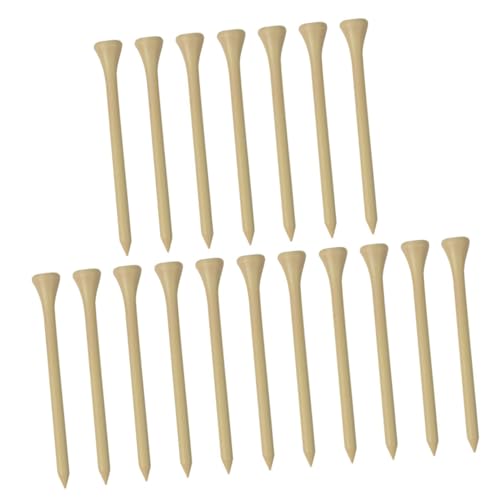BESPORTBLE 100pcs Golf Tees Lightweight Golf Accessories for Outdoor Training Natural Wooden Holders for Enhanced Shot Performance