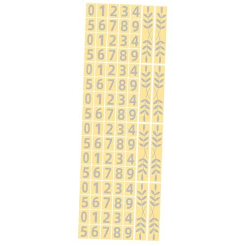 UKCOCO 16 Sätze Hausnummernetikett Aufkleber