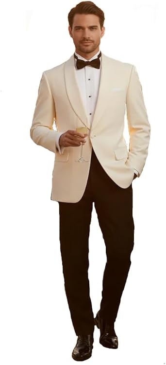 Corbin Mens Ivory Dinner Jacket