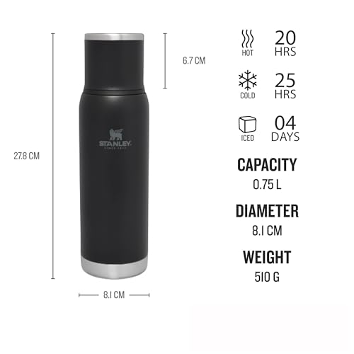 Stanley 1913 Adventure to-Go Thermal Flask 0.75L - Black