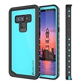 Galaxy Note 9 Waterproof Case, Punkcase [StudStar Series] [Slim Fit] [IP68 Certified] [Shockproof] [Dirtproof] [Snowproof] Armor Cover for Samsung Galaxy Note 9 [TEAL]