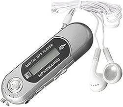 Milisten 4GB Mp3 Player Portable Digital Lossless Music Player for Walking Running LCD Screen Digital MP3 Player USB Flash Drive with Radio/MIC/ 3. 5mm Audio Jack