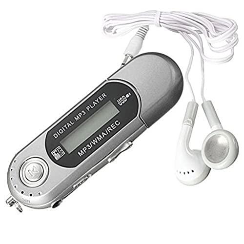 Milisten 4GB Mp3 Player Portable Digital Lossless Music Player for Walking Running LCD Screen Digital MP3 Player USB Flash Drive with Radio/MIC/ 3. 5mm Audio Jack