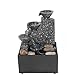 Fontana D'acqua, Mini Fontana da Tavolo, Fontana D'acqua USB, Artigianato Ornamentale da Tavolo, Fontana per Meditazione Zen, per la Decorazione della Tavola di Casa e Ufficio immagine
