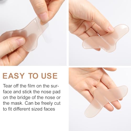 Nasal Pads for CPAP Universal Fit for Most CPAP Masks 5 Pcs Silicone Gel CPAP Nose Pad Mask Cushions Mask Liners Nose Bridge Protector - Image 5
