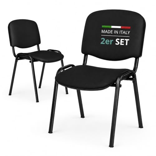 Topsit 2er Set Besucherstuhl ISO, Bequemer Konferenzstuhl...