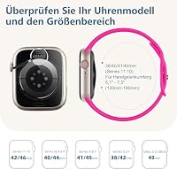 DaQin Silikon Sport Armband Kompatibel mit Apple Watch 40mm 41mm 42mm 38mm – Ansicht 7