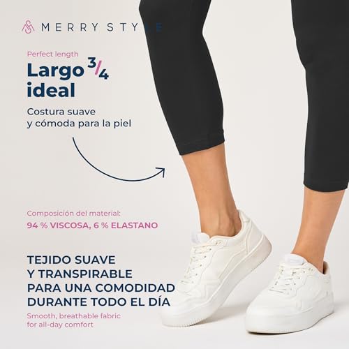 Leggins deportivos mujer mallas piratas elasticas de algodon transpirables 4