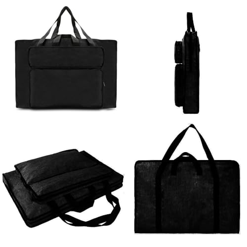 Oaygat Art Portfolio Bag Artist Drawing Board Bag Waterproof Art Carry Case with Handles Portable Sketch Pad Bag Tote Bag Organiser Painting Storage Bag for Palette Brushes Paints Pencils Artwork - Image 3