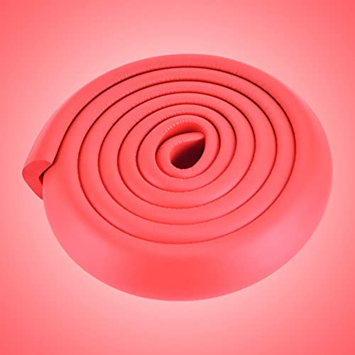 L-formad babysäkerhet skrivbordsskydd kantremsa, roving kant skyddsremsa, babysäker, barnskydd stötfångare möbler kant hörn anti-kollisionsremsa (2 m / 79 tum, röd)