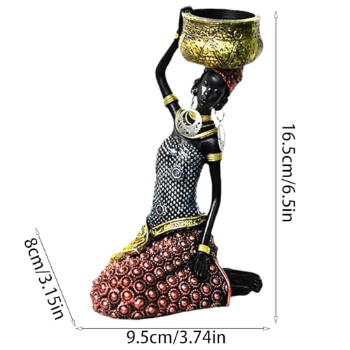 Statue décorative africaine idée cadeau Thanksgiving et anniversaire