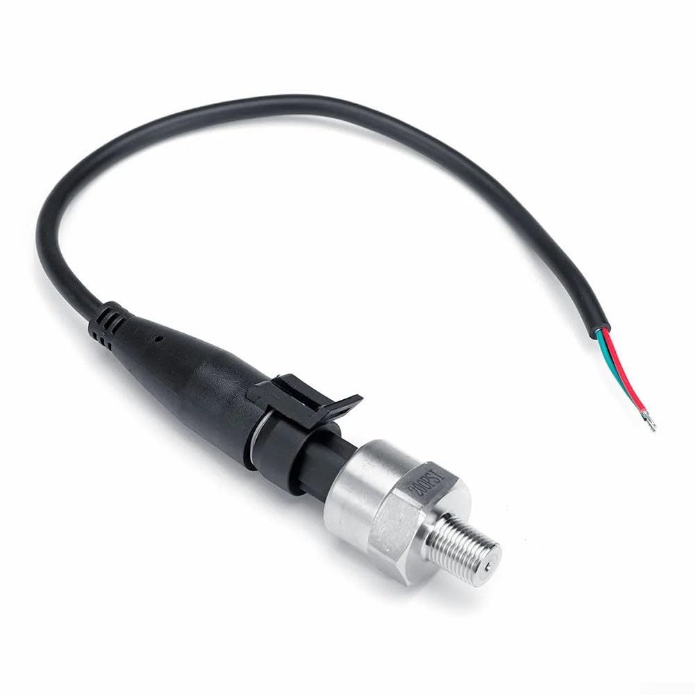 Trasduttore di pressione 5PSI-1000PSI Trasduttore di pressione del carburante Mittente 1/8 "NPT in acciaio Manometro trasduttore per olio, carburante, aria (1000 psi)