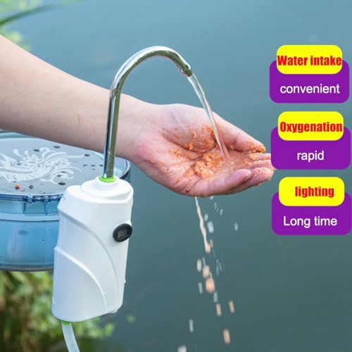Bomba de oxigeno para pesca sin botones con sensor inteligente y LED 2