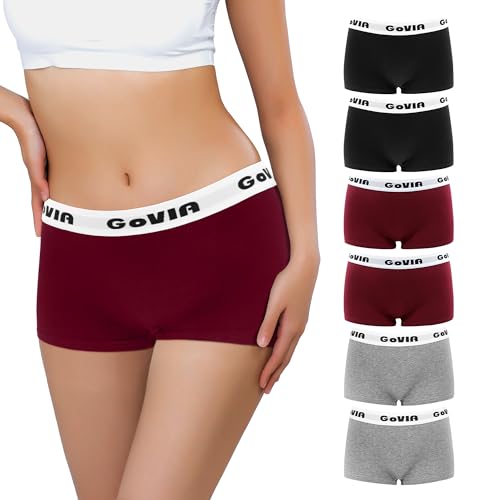 Libella Damen Pantys Boxershorts Nahtlos Baumwolle Panties Unterhosen Radlerhose Shorts Unterwäsche 6er Pack 3921A L