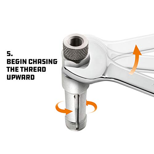 Powerbuilt 18mm Back Tap Thread Repair Tool – Collapsible Design for Spark Plug Holes, Expands and Restores Damaged Threads, Removes Debris and Metal Filings for Reliable Engine Maintenance - 691381 by Powerbuilt - Image 4