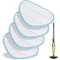 4 Steam Mop Pads Compatible with H2O HD Steam Mop,Reusable Microfibre Mop Pads,Mop Pads for Floor Cleaning,