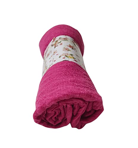 Image of Iba & Isba Women's Plain Crinkled Scarves, Stoles, Hijab (76 x 36 inch)