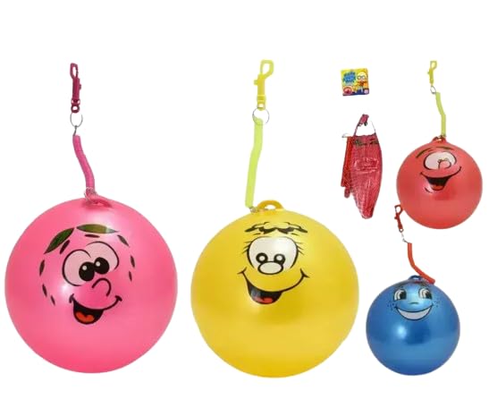 YSAMAX Smelly Fruity Bouncy Balls, Smile Kids Ball, Stress Bouncy Balls For Boys And Girls, Game Toys Accessory, Bring Joy And Laughter, Hand-Eye Coordination Exercises (4PCS)