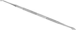 CoCud Double Head Wax Carving Tool 7.28" Stainless Steel Non-Slip Handle Clay Sculpting Tool Spoon Spatula Silver Tone - (Applications: for Sculpture Art Crafts DIY), 1-Pieces