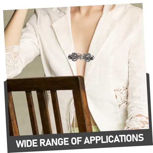 Pince à pull et clip de pull élégant avec chaîne strass pour col - 6