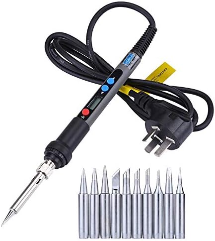 Soldering Electric 90W 220V Soldering Iron Digital LCD Welding Tools Gun Fer a Souder Soldeerbout Soldering Station With 10pcs Solder Tips - (Color: Other Plug)