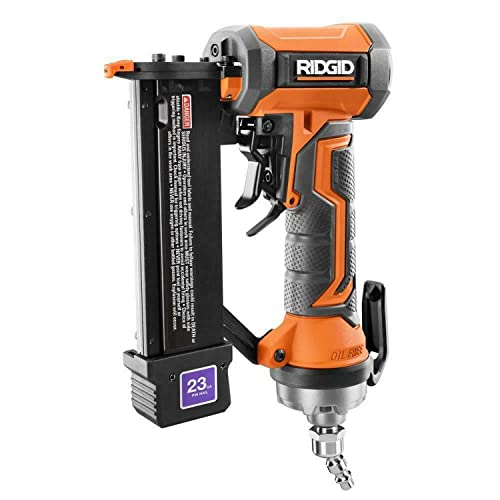RIDGID Pneumatic 23-Gauge 1-3/8 in. Headless Pin Nailer with Dry-Fire Lockout (Renewed)