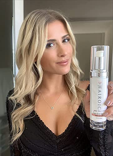 Hairoic Anti Frizz Hair Serum & Heat Protectant For Hair, Award Winning Hair Strengthening And Growth Serum With Vitamin E, A & Moroccan Argan Oil, Frizz Control, Hair Repair Serum Protectant (60 Ml) #TOP2
