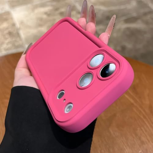 Coque iPhone 16 rose en silicone liquide idéale pour le quotidien
