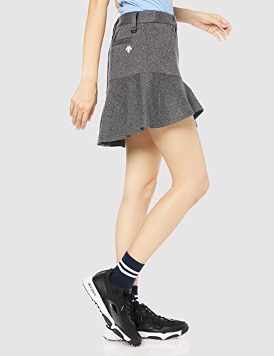 [デサントゴルフ] 【21年秋冬モデル】 ゴルフ スカート 【LUXE COLLECTION】 ジャージ フレア インナーパンツ付き クリスタル ストレッチ 防風 保温 UVケアUPF50+ DGWSJE01W レディース GY00(グレー) 日本サイズXS相当 4枚目