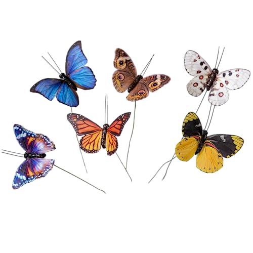 YCHTEWY - Set di 12 piume finte a forma di