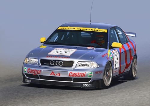 Plastico modelo 1:24 Platz Audi A4 Quattro 1996 miniatura 6