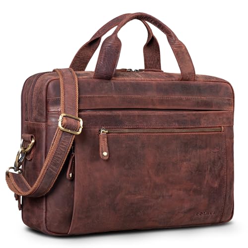 Sac travail homme cuir véritable pour ordinateur 14 17 pouces grand format