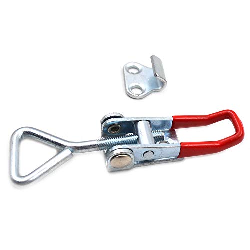 HauSun 10 Stück Spannverschluss Hebelverschluss Kappenschloss Kistenverschluss Schwerlast Handwerkzeug Schnellspanner Haltekapazität Türriegel Eckbefestigung Klein Kniehebelspanner Latch Button Toggle - Image 5