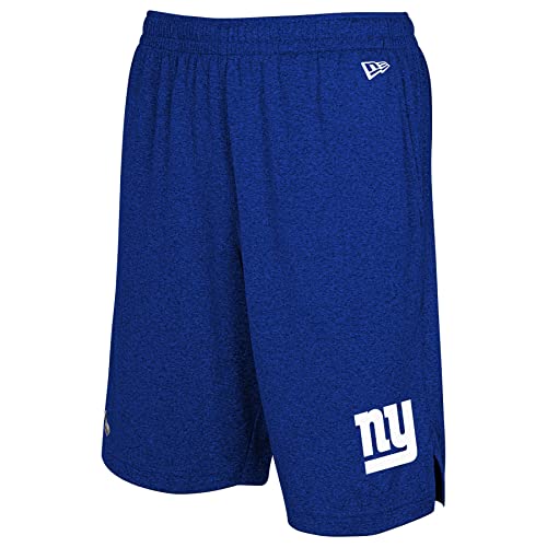 New Era NFL Football Men's Ground Running Performance Casual Shorts, New York Giants, Medium