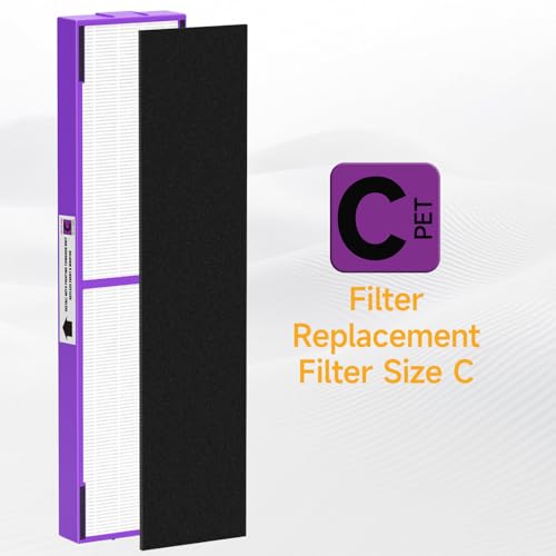 FLT5250PT True HEPA Replacement Filter C Pet, Compatible with Germ-Guardian AC5250PT, AC5000E, AC5300B, AC5350W, AC5350B, CDAP5500 Air Purifiers, 4 HEPA Filter and 8 Pre-Filters by Horserdy - Used condition - Image 7
