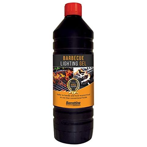 Barrettine 1 L BBQ Lighting Gel CDU, White Cover