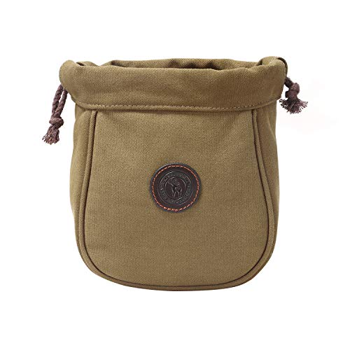 Tourbon Canvas Shooting Cartridge Ammunition Pouch With Double Leather Belt Loop #TOP3