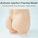 Buttock Injection Model Intramuscular Injection Training Model with Removable Skin Module and Rectal Module for Medical Educational Training Aid