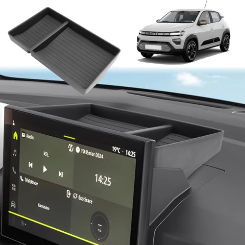 Porte-gobelet intérieur Dacia Spring bac de rangement console centrale stable - 2