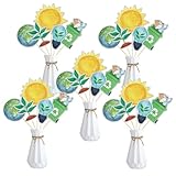 Earth Day Centerpiece Sticks - 15pcs Eco Natural Table Toppers - Low Carbon Environmental Protection Theme Party Decorations