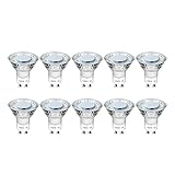 Lepro GU10 LED Bulbs, Cool White 5000K Spotlight, 50W Equivalent, 4W 325lm Energy Saving GU10 LED Light Bulbs, 100° Wide Beam, Non-dimmable, Pack of 10