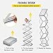 VEVOR Literature Rack, 6 Pockets, Pop up Aluminum Magazine Rack, Lightweight Catalog Holder Stand w/Carrying Bag for Living Room, Hotel, Trade Show, Exhibition, Office