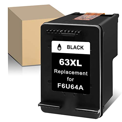 ATOPolyjet ReManufactured Ink Cartridge Replacement for HP 63XL 63 XL Used for Officejet 3830 5255 3834 4650 5258 Envy 4520 4513 4511 Deskjet 1112 3630 3634 2132 3639 3636 Printer (1 Black)